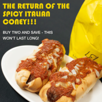 Spicy Italian Coney - 2 for $12